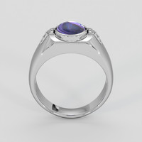 2.41 Ct. Purple Sapphire Ring, Silver 3