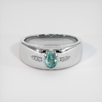 0.57 Ct. Gemstone Ring, 14K White Gold 1