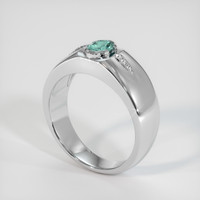 0.57 Ct. Gemstone Ring, 14K White Gold 2