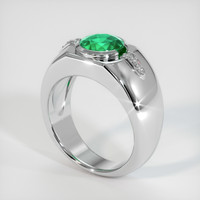 1.45 Ct. Emerald Ring, 18K White Gold 2