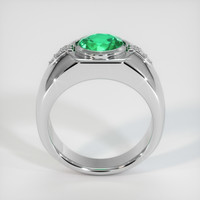 1.45 Ct. Emerald Ring, 18K White Gold 3