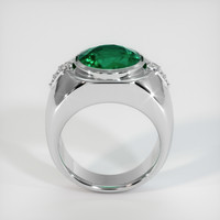 3.85 Ct. Emerald Ring, 18K White Gold 3