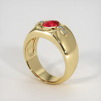 1.24 Ct. Red Spinel Ring, 10K Yellow Gold 2