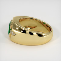 1.21 Ct. Emerald Ring, 18K Yellow Gold 4