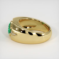 1.45 Ct. Emerald Ring, 18K Yellow Gold 4