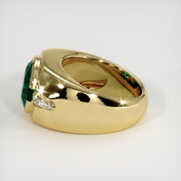 3.85 Ct. Emerald Ring, 18K Yellow Gold 4