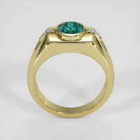 2.41 Ct. Bluish Green Topaz Ring, 18K Yellow Gold 3