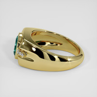 2.41 Ct. Bluish Green Topaz Ring, 18K Yellow Gold 4