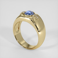 1.86 Ct. Blue Sapphire Ring, 18K Yellow Gold 2