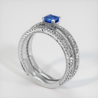 0.41 Ct. Sapphire Ring, Platinum 950 2