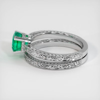 1.26 Ct. Emerald Ring, Platinum 950 4