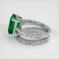 4.15 Ct. Emerald Ring, Platinum 950 4