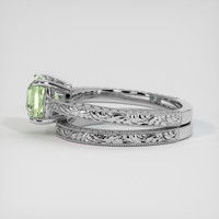 2.03 Ct. Green Sapphire Ring, Platinum 950 4