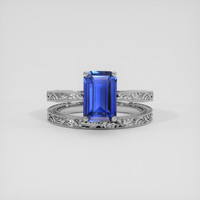 2.26 Ct. Blue Sapphire Ring, Platinum 950 1