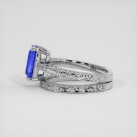 2.26 Ct. Blue Sapphire Ring, 10K White Gold 4