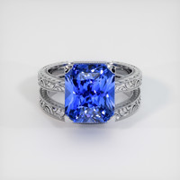 7.71 Ct. Sapphire Ring, 14K White Gold 1