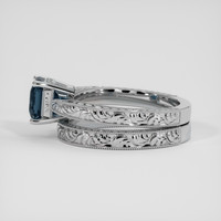 2.12 Ct. Blue Sapphire Ring, 14K White Gold 4