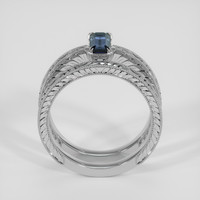 0.89 Ct. Bi Color Sapphire Ring, 14K White Gold 3