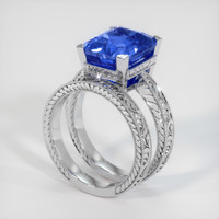7.71 Ct. Sapphire Ring, 18K White Gold 2