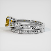 1.52 Ct. Bi Color Sapphire Ring, 18K White Gold 4