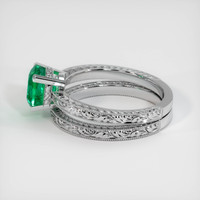 1.52 Ct. Emerald Ring, 18K White Gold 4