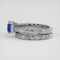 1.40 Ct. Blue Sapphire Ring, 18K White Gold 4