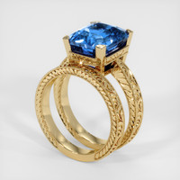 7.71 Ct. Sapphire Ring, 14K Yellow Gold 2