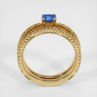0.41 Ct. Sapphire Ring, 14K Yellow Gold 3