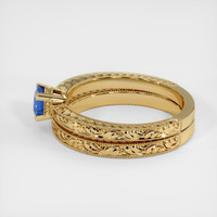 0.41 Ct. Sapphire Ring, 14K Yellow Gold 4