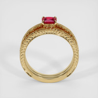 1.21 Ct. Ruby Ring, 14K Yellow Gold 3