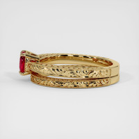 1.21 Ct. Ruby Ring, 14K Yellow Gold 4