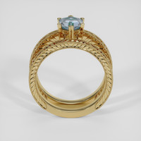 1.21 Ct. Blue Sapphire Ring, 14K Yellow Gold 3