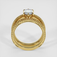 1.19 Ct. Bluish Green Sapphire Ring, 14K Yellow Gold 3