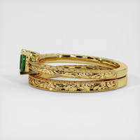 0.43 Ct. Green Sapphire Ring, 14K Yellow Gold 4