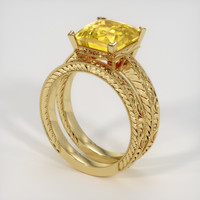 5.03 Ct. Yellow Sapphire Ring, 14K Yellow Gold 2