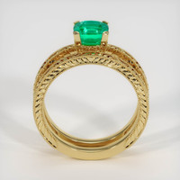 1.26 Ct. Emerald Ring, 18K Yellow Gold 3