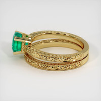 1.26 Ct. Emerald Ring, 18K Yellow Gold 4