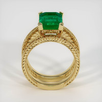 4.15 Ct. Emerald Ring, 18K Yellow Gold 3