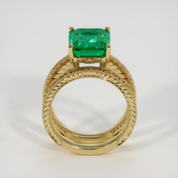 4.79 Ct. Emerald Ring, 18K Yellow Gold 3