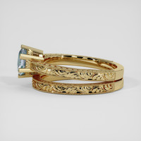 1.21 Ct. Blue Sapphire Ring, 18K Yellow Gold 4