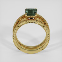 2.44 Ct. Green Sapphire Ring, 18K Yellow Gold 3