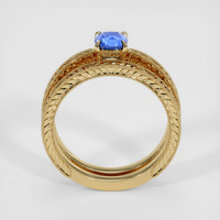 1.11 Ct. Blue Sapphire Ring, 18K Yellow Gold 3