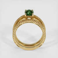 1.60 Ct. Yellowish Green Sapphire Ring, 18K Yellow Gold 3