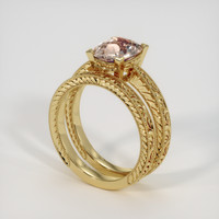 2.20 Ct. Sapphire Ring, 18K Yellow Gold 2
