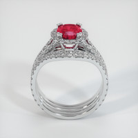 2.00 Ct. Ruby Ring, Platinum 950 3