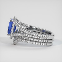 2.06 Ct. Blue Sapphire Ring, Platinum 950 4