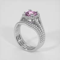 1.67 Ct. Pink Sapphire Ring, Silver 2