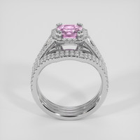 1.67 Ct. Pink Sapphire Ring, Silver 3
