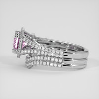 1.67 Ct. Pink Sapphire Ring, Silver 4