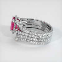 1.68 Ct. Purplish Red Ruby Ring, 10K White Gold 4